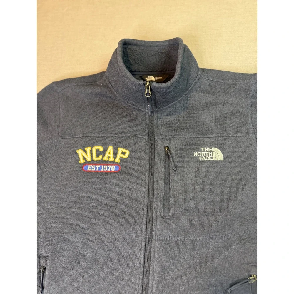 The North Face Sweater Fleece Jacket Mens Medium Gray Excellent NCAP Speedo